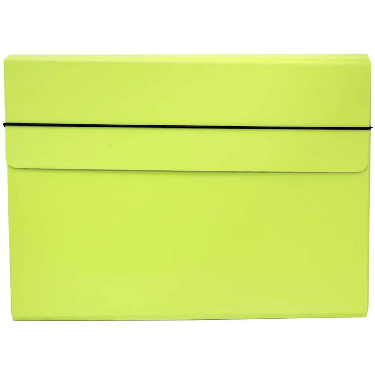 JAM Paper Strong Thin Portfolio Carrying Case with Elastic Band Closure